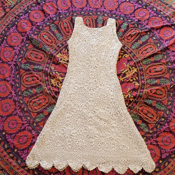 Vintage 70s one of a kind crochet dress - Picture 12 of 16